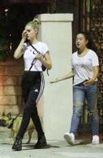 NICOLA PELTZ Out with Her Dog in Beverly Hills 07/26/2018