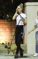 NICOLA PELTZ Out with Her Dog in Beverly Hills 07/26/2018