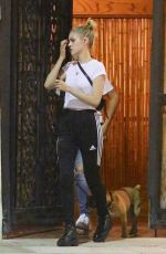 NICOLA PELTZ Out with Her Dog in Beverly Hills 07/26/2018