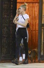 NICOLA PELTZ Out with Her Dog in Beverly Hills 07/26/2018