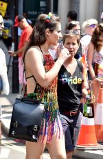 NICOLA THORP at Pride London Festival in London 07/07/2018