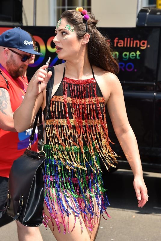 NICOLA THORP at Pride London Festival in London 07/07/2018