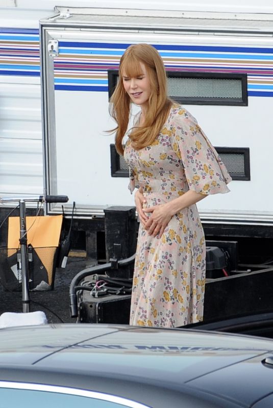 NICOLE KIDMAN on the Set of Big Little Lies in Los Angeles 07/28/2018