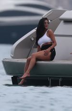 NICOLE SCHERZINGER in Bikini and Grigor Dimitrov at a Boat in Saint Tropez 07/22/2018