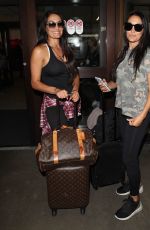 NIKKI and BRIE BELLA at LAX Airport in Los Angeles 07/26/2018