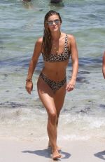 NINA AGDAL in Bikini at a Beach in Miami 07/13/2018