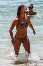 NINA AGDAL in Bikini at a Beach in Miami 07/13/2018