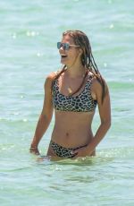 NINA AGDAL in Bikini at a Beach in Miami 07/13/2018