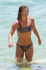 NINA AGDAL in Bikini at a Beach in Miami 07/13/2018