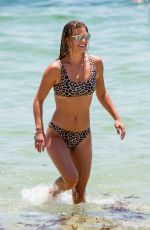 NINA AGDAL in Bikini at a Beach in Miami 07/13/2018