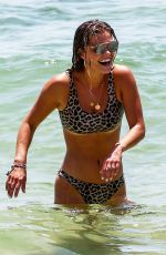 NINA AGDAL in Bikini at a Beach in Miami 07/13/2018