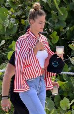 NINA AGDAL in Jeand on the Beach in Miami 07/12/2018