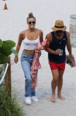NINA AGDAL in Jeand on the Beach in Miami 07/12/2018