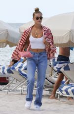 NINA AGDAL in Jeand on the Beach in Miami 07/12/2018