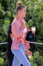 NINA AGDAL in Jeand on the Beach in Miami 07/12/2018