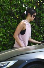 NINA DOBREV Arrives at Her Home in Los Angeles 07/10/2018