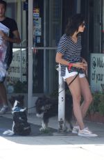 NINA DOBREV Out with Her Dog in Los Angeles 07/01/2018