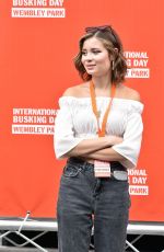 NINA NESBITT at International Busking Day at London 07/21/2018