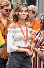 NINA NESBITT at International Busking Day at London 07/21/2018