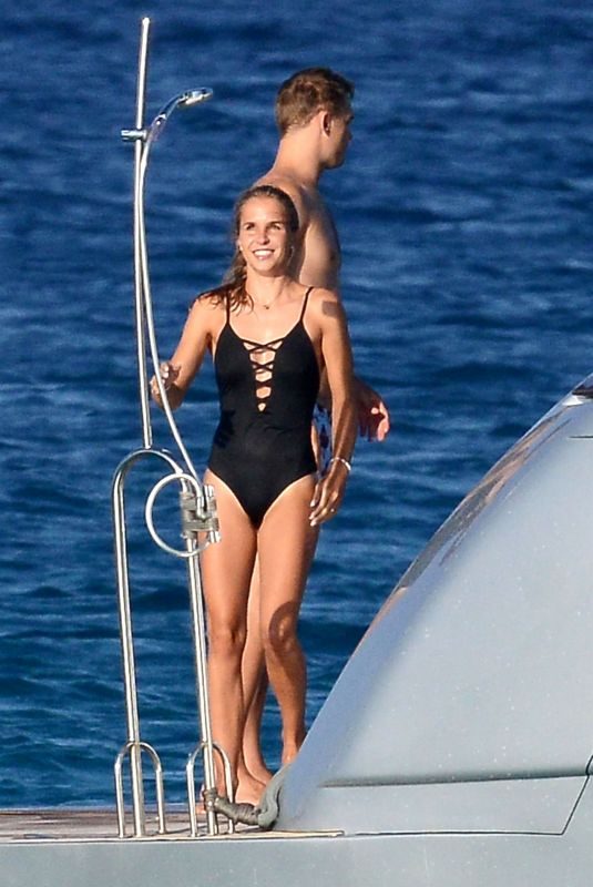 NINA NEUER in Swimsuit on Holiday in Formentera 07/16/2018