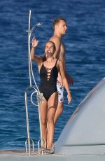 NINA NEUER in Swimsuit on Holiday in Formentera 07/16/2018