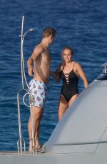NINA NEUER in Swimsuit on Holiday in Formentera 07/16/2018