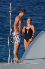 NINA NEUER in Swimsuit on Holiday in Formentera 07/16/2018