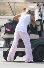 PARIS HILTON Boarding a Private Jet in Los Angeles 07/28/2018