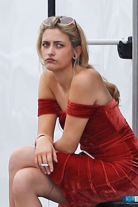 PARIS JACKSON at a Smoke Break at a Photoshoot in Los Angeles 07/17/2018