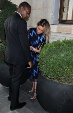 PATSY KENSIT Leaves Miu Miu Cruise Collection in Paris 06/30/2018