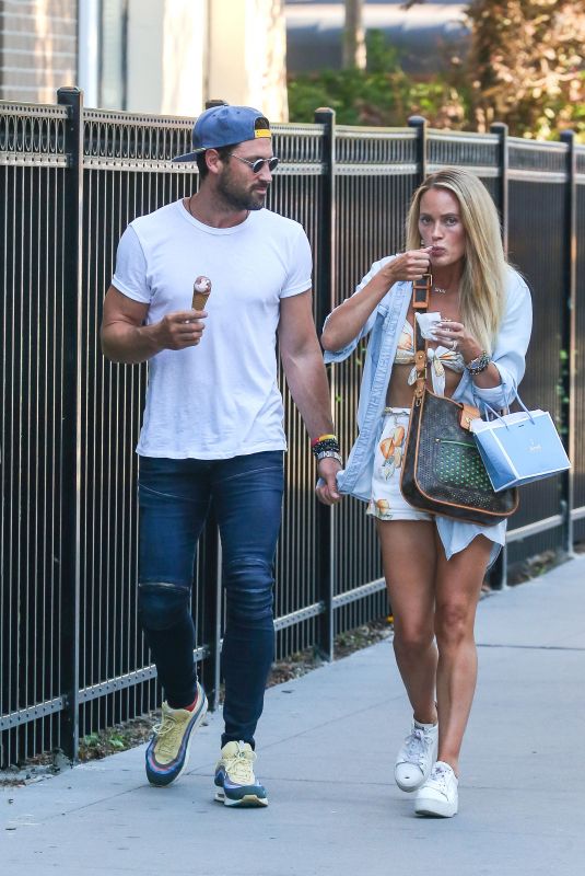 PETA MURGATROYD and Maksim Chmerkovskiy Out for Gelato in New York 07/11/2018