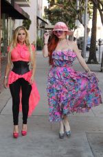 PHOEBE PRICE and MARCELA IGLESIAS Out for Lunch in Beverly Hills 07/27/2018