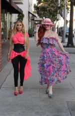 PHOEBE PRICE and MARCELA IGLESIAS Out for Lunch in Beverly Hills 07/27/2018