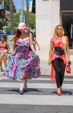 PHOEBE PRICE and MARCELA IGLESIAS Out for Lunch in Beverly Hills 07/27/2018