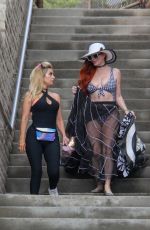 PHOEBE PRICE and MARCELA IGLESIAS Out on the Beach in Malibu 07/22/2018