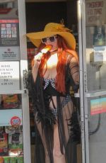 PHOEBE PRICE at a Gas Station in Beverly Hills 07/07/2018