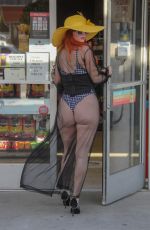 PHOEBE PRICE at a Gas Station in Beverly Hills 07/07/2018
