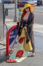 PHOEBE PRICE at a Gas Station in Beverly Hills 07/07/2018