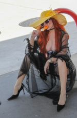 PHOEBE PRICE at a Gas Station in Beverly Hills 07/07/2018