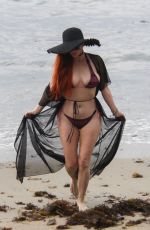 PHOEBE PRICE in Bikini on the Beach in Malibu 07/18/2018
