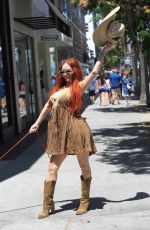 PHOEBE PRICE Out in Beverly Hills 07/13/2018