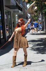 PHOEBE PRICE Out in Beverly Hills 07/13/2018
