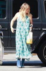 Pregnant HILARY DIFF Leaves Alfreds Cafe in Studio City 07/13/2018