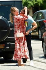 Pregnant HILARY DUFF and Matthew Koma Kissing in Studio City 07/12/2018