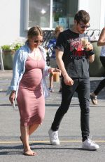 Pregnant HILARY DUFF and Matthew Koma Out in Beverly Hills 07/20/2018