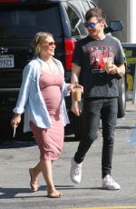 Pregnant HILARY DUFF and Matthew Koma Out in Beverly Hills 07/20/2018