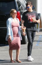 Pregnant HILARY DUFF and Matthew Koma Out in Beverly Hills 07/20/2018