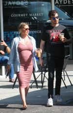 Pregnant HILARY DUFF and Matthew Koma Out in Beverly Hills 07/20/2018
