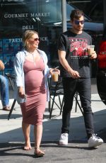 Pregnant HILARY DUFF and Matthew Koma Out in Beverly Hills 07/20/2018