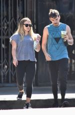 Pregnant HILARY DUFF and Matthew Koma Out in Los Angeles 07/23/2018